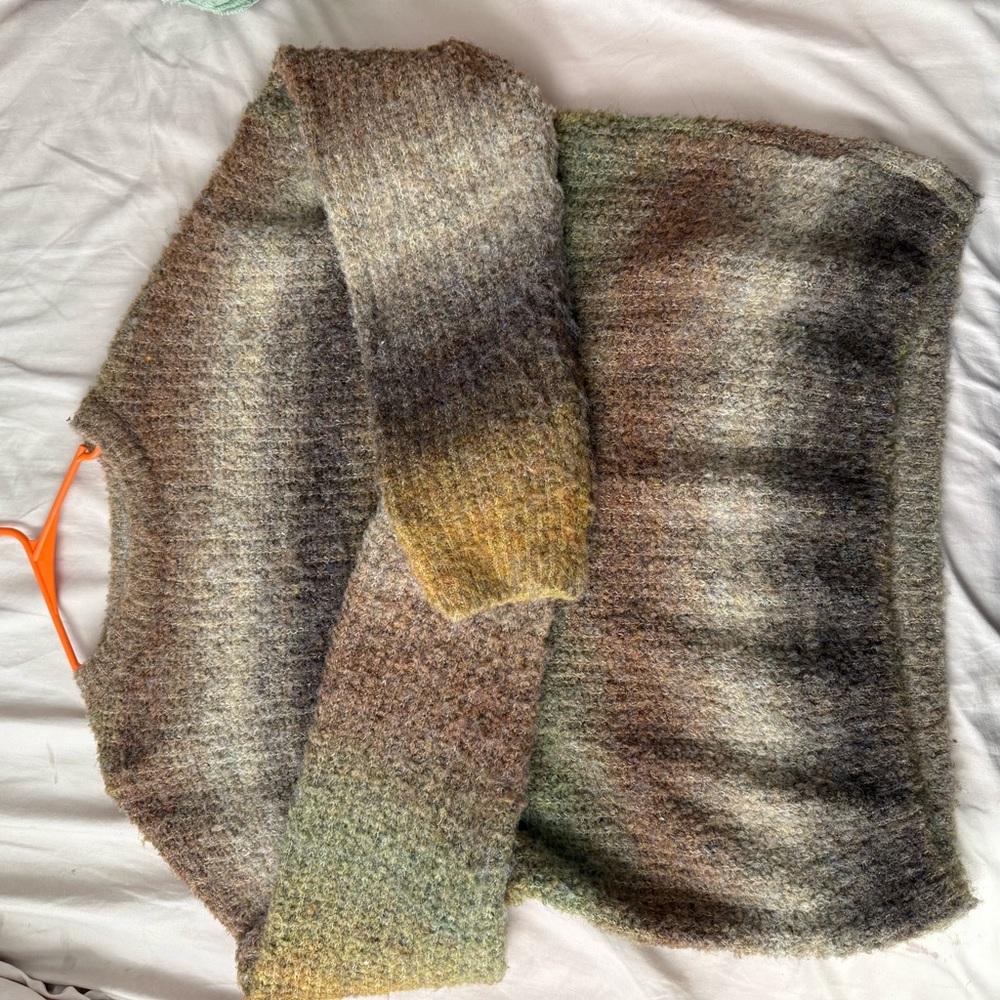 Multicolor Gradient Knit Sweater